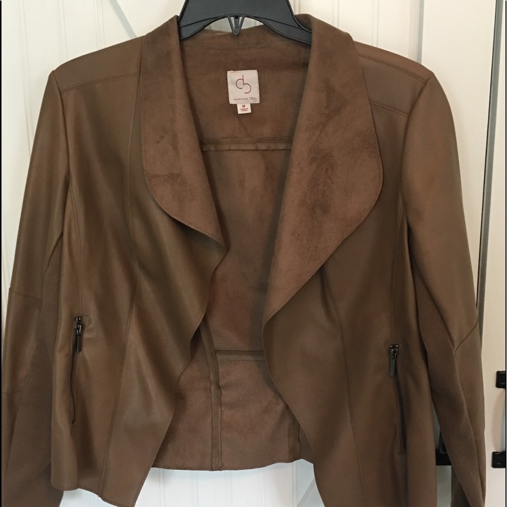 Suede and leather jacket